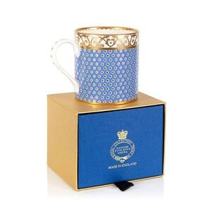 Royal Blue and Gold Accent Mug NWT